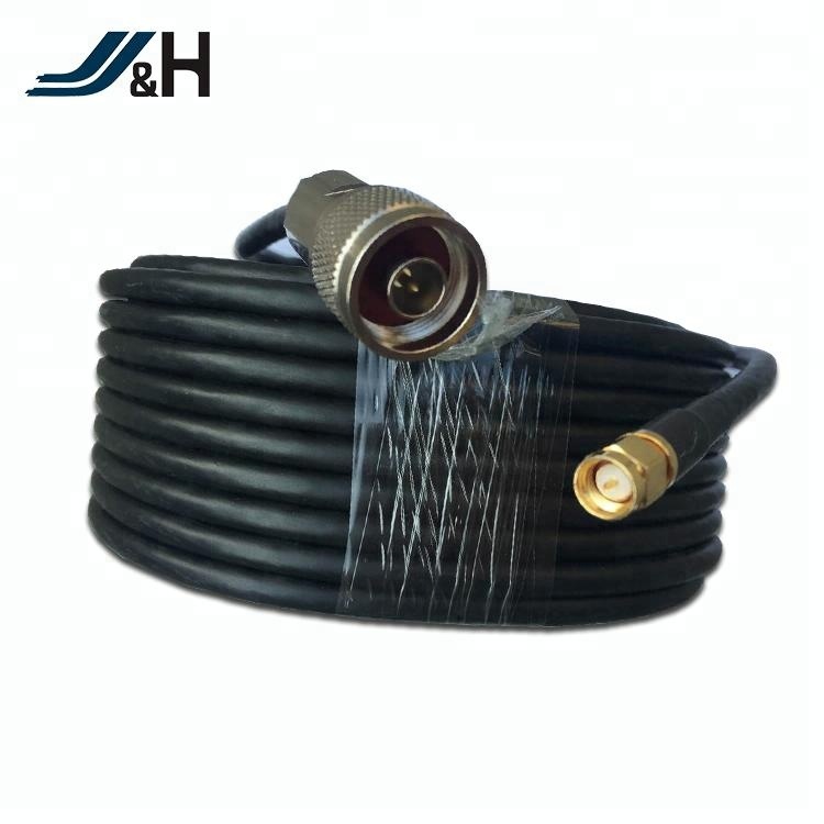 Cable coaxial de baja pérdida 50hom LMR240 LMR400 con conector macho N-Male-SMA