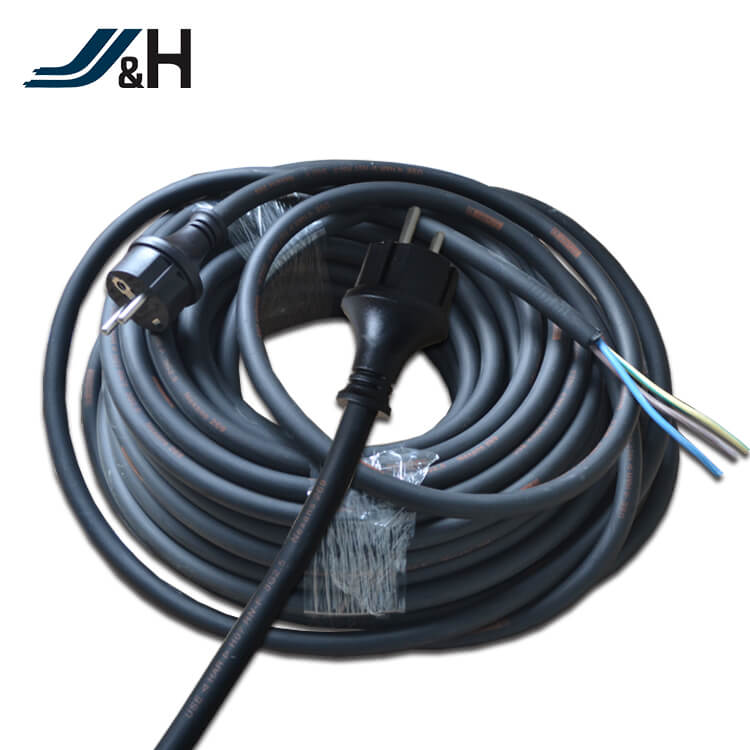 Enchufe de extensión eléctrico europeo aprobado por HAR con enchufes eléctricos H07RN-F 3G 2.5 2Pin estándar europeo